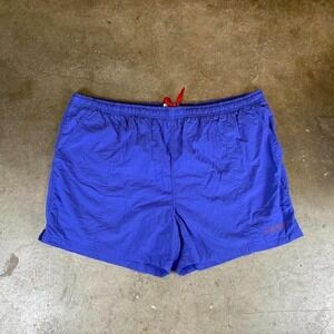Vintage 90s gotcha blue nylon shorts with red bow tie Men's Size 36